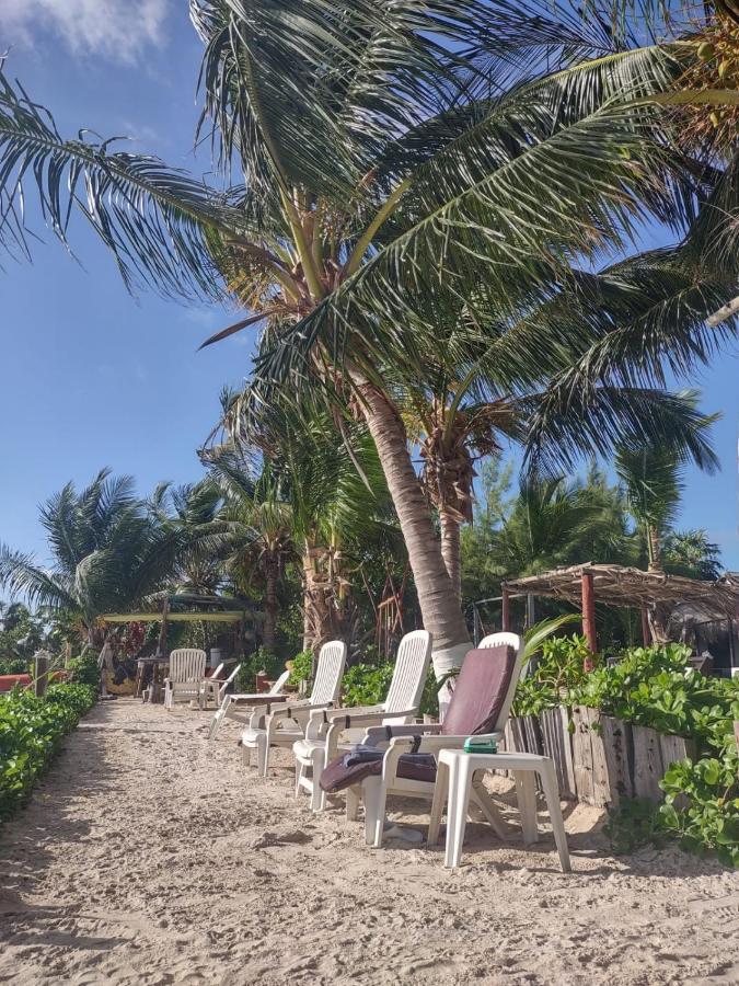 Lunazul Eco-Cabana Frente Al Mar Mahahual Eksteriør billede