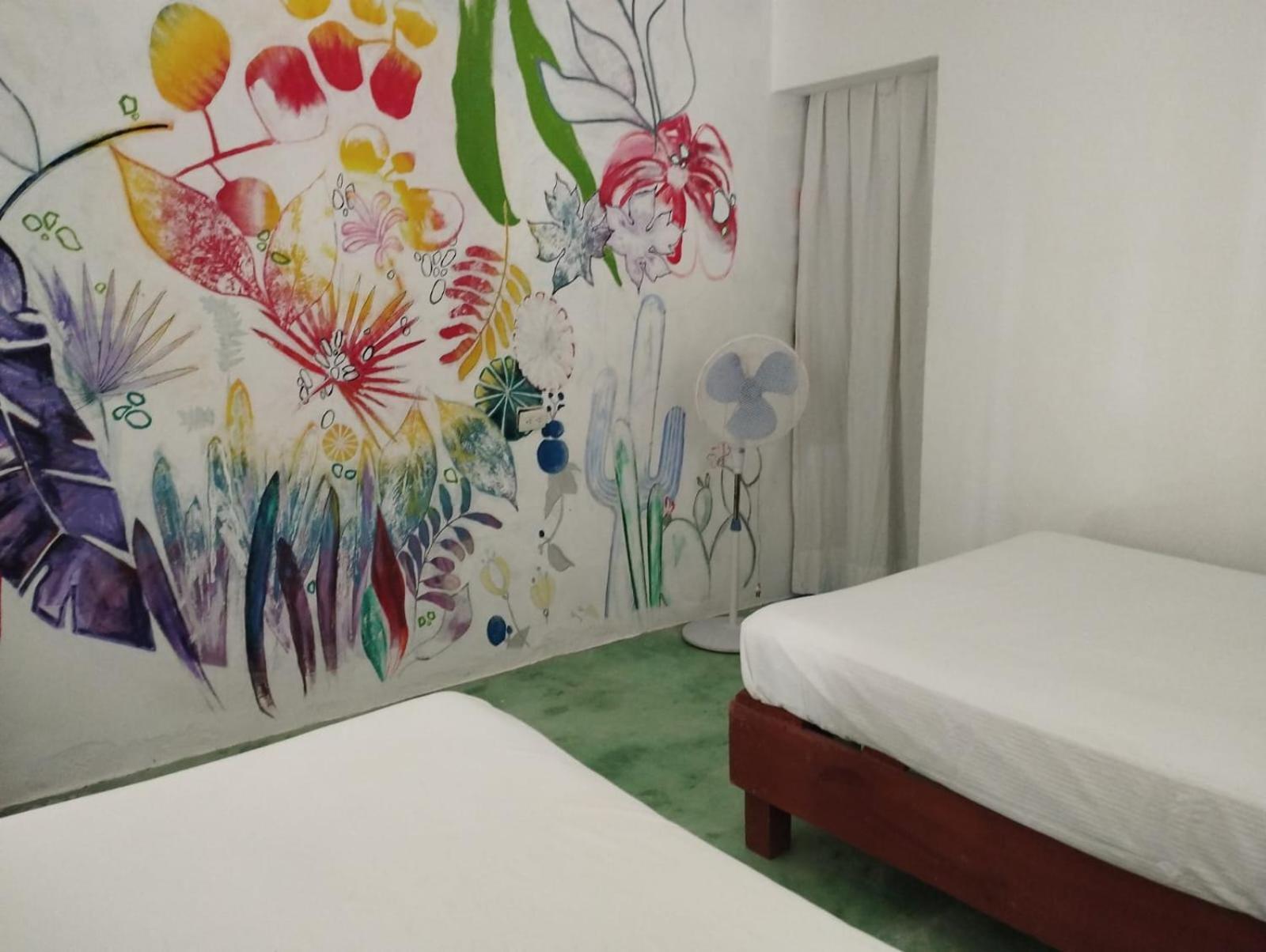 Lunazul Eco-Cabana Frente Al Mar Mahahual Eksteriør billede