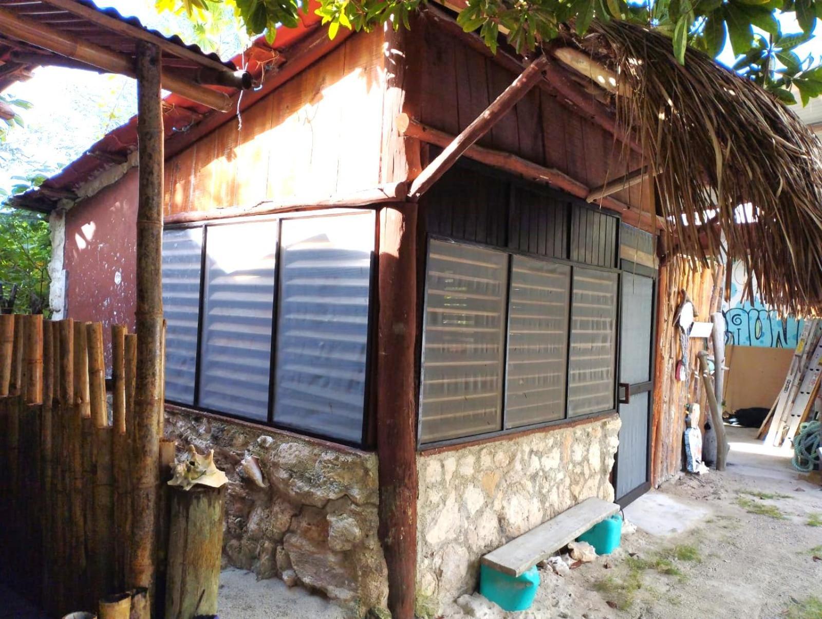 Lunazul Eco-Cabana Frente Al Mar Mahahual Eksteriør billede