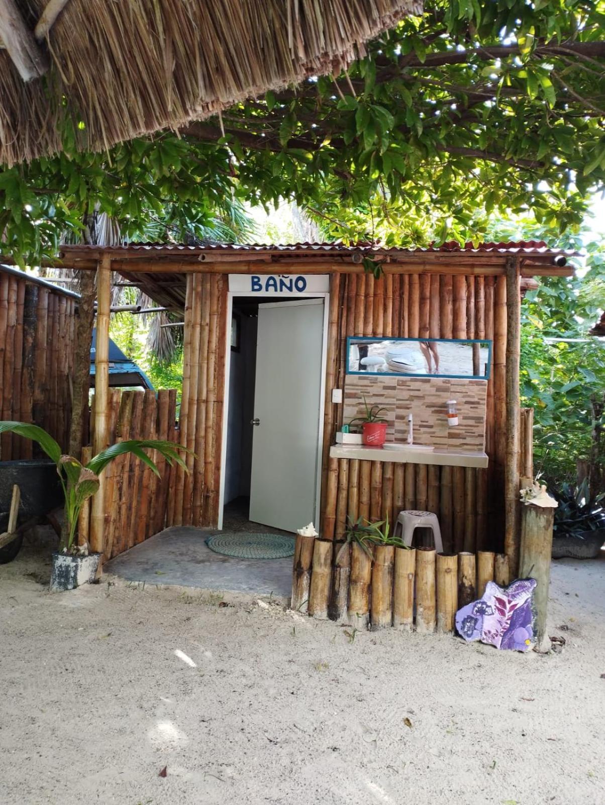 Lunazul Eco-Cabana Frente Al Mar Mahahual Eksteriør billede