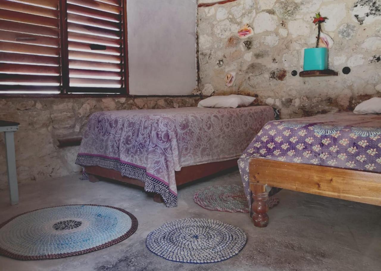 Lunazul Eco-Cabana Frente Al Mar Mahahual Eksteriør billede