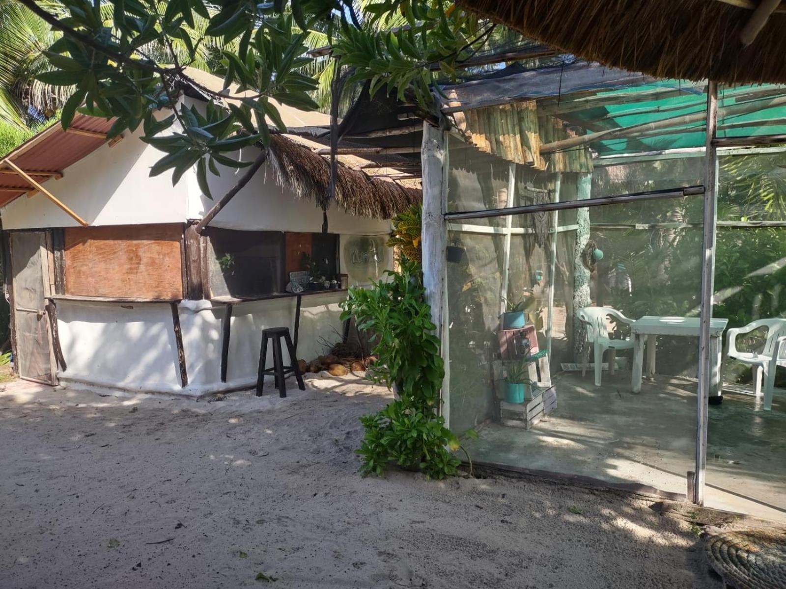 Lunazul Eco-Cabana Frente Al Mar Mahahual Eksteriør billede